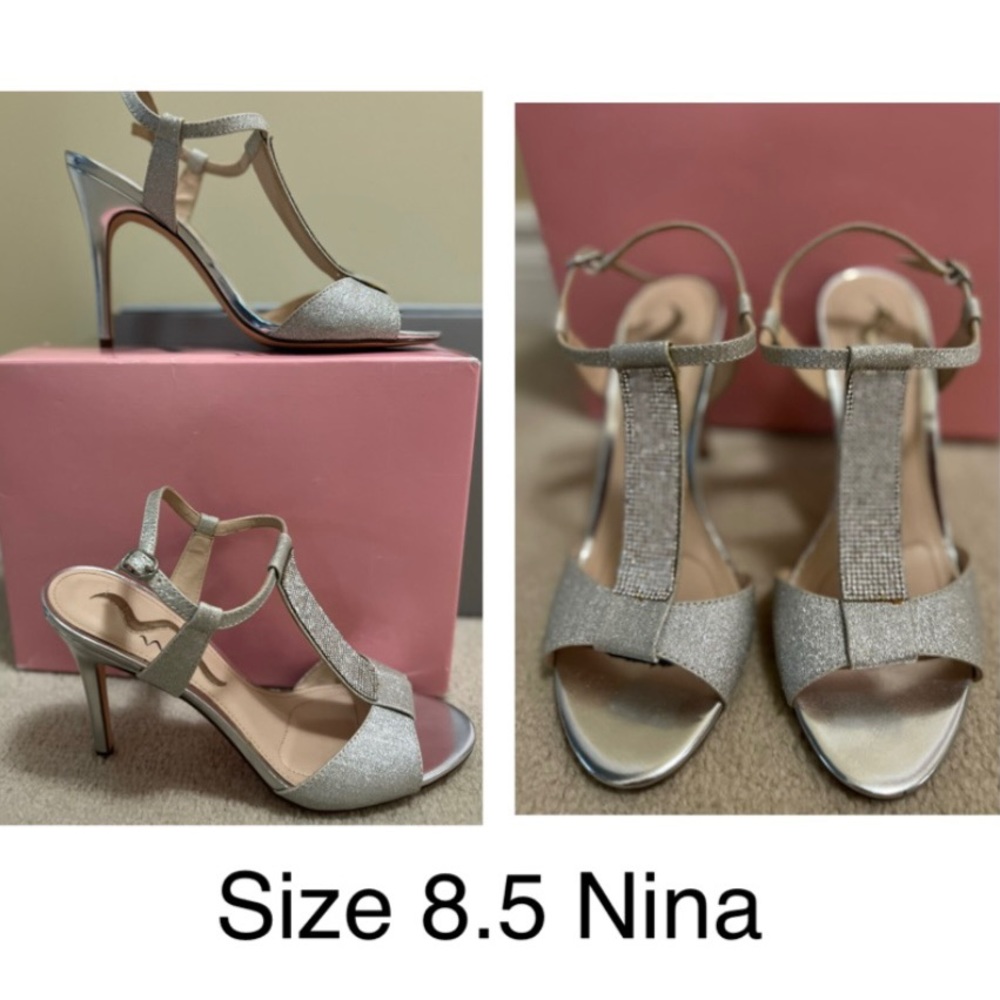 Ladies Silver Heels
